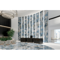 Πλακάκι Onice Reale Oceano Tagina Retificatto Γυαλιστερό 120x60 Μπλε